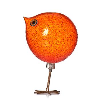 123. Alessandro Pianon, a 'Pulcino' glass bird, Vistosi, Murano, Italy 1960s.