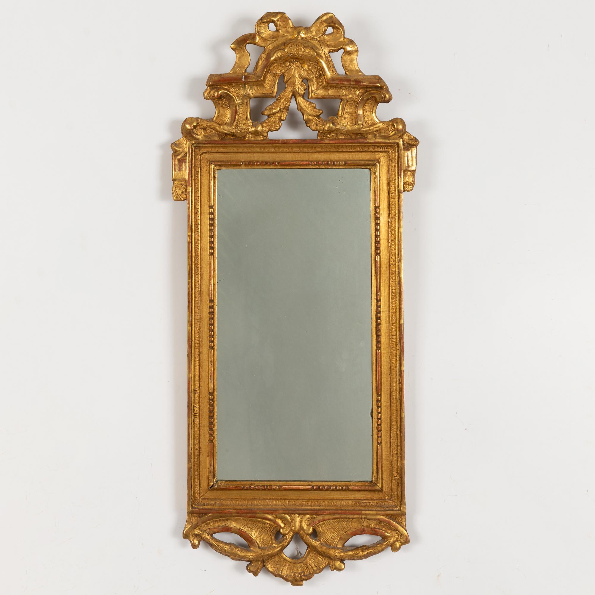 Olof Wetterberg, a Gustavian mirror, Jönköping and Kalmar, late 18th Century.