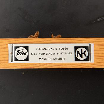 Algot Törneman & David Rosén, coffee table, "blue square", Triva, Nordiska Kompaniet, 1950s.