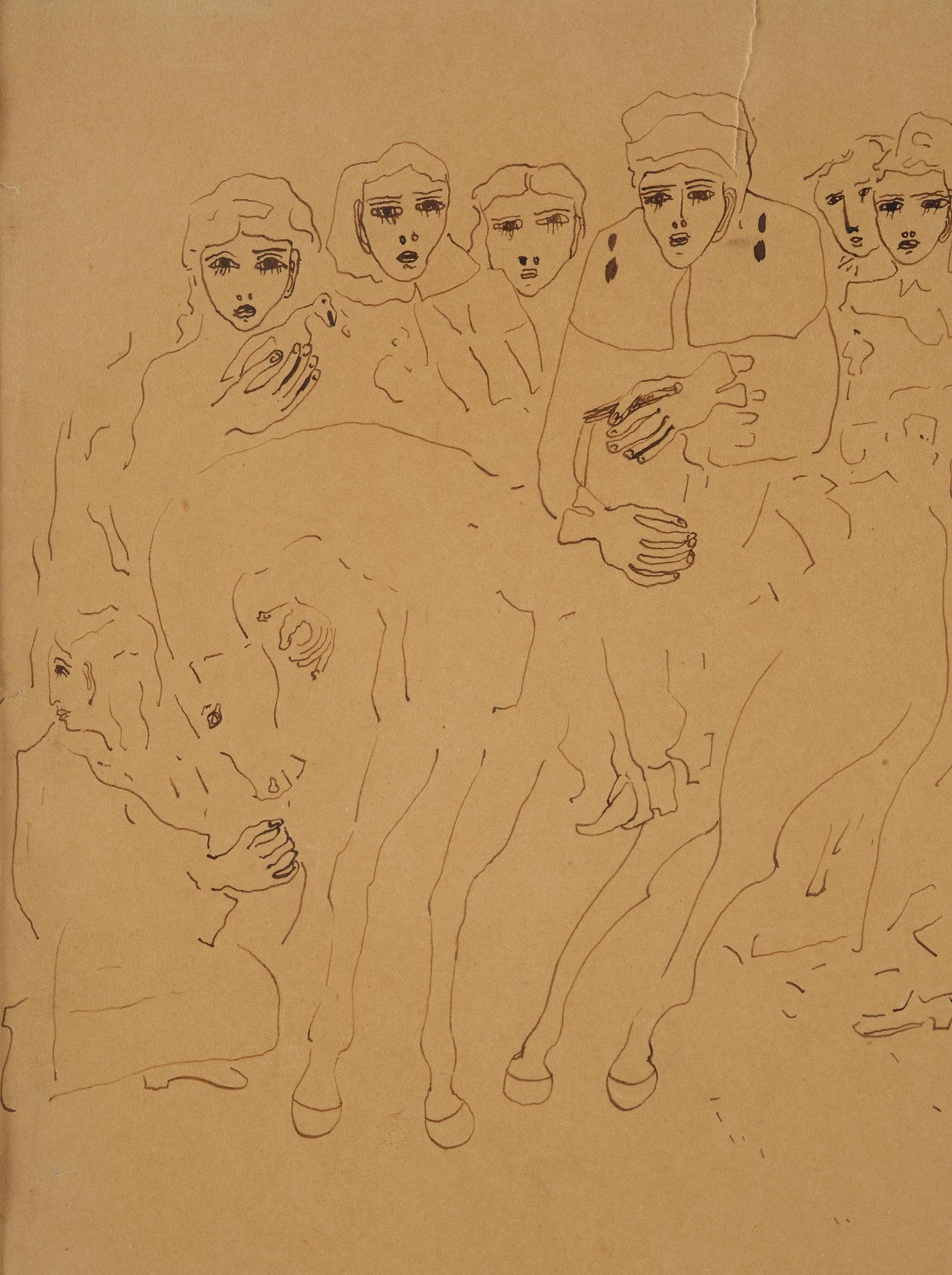 Carl Fredrik Hill, Figures and horse.