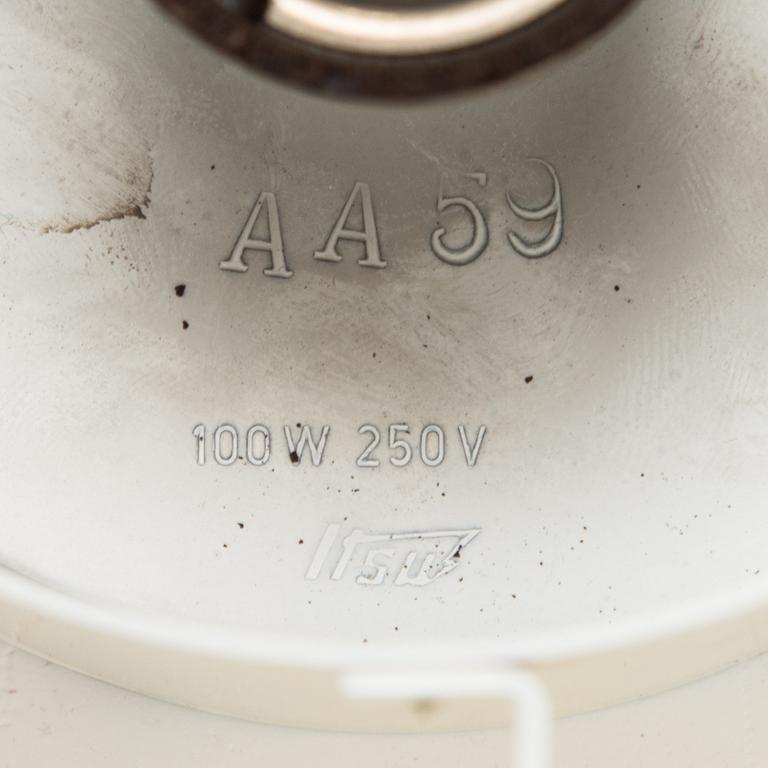 A pair of ceiling lights, model AA59 Itsu, mid 20th century.