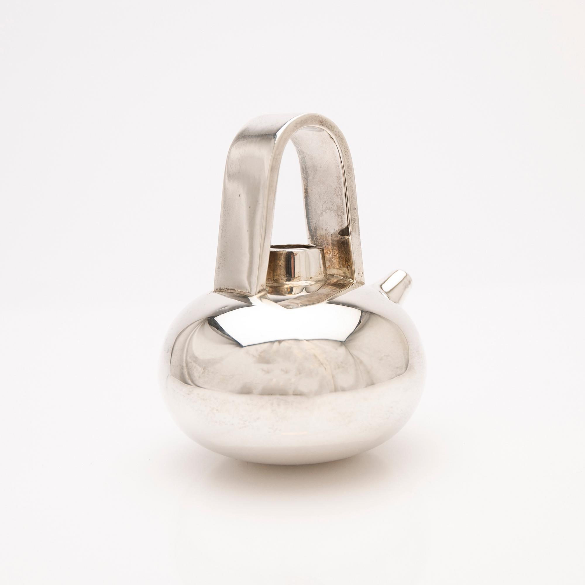 Teapot, sterling silver, Mexico.