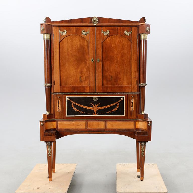 Writing cabinet, Baltic region, first half of the 19th century.