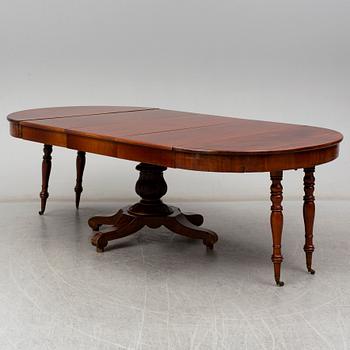 A late Empire Dinner table, 19th century.