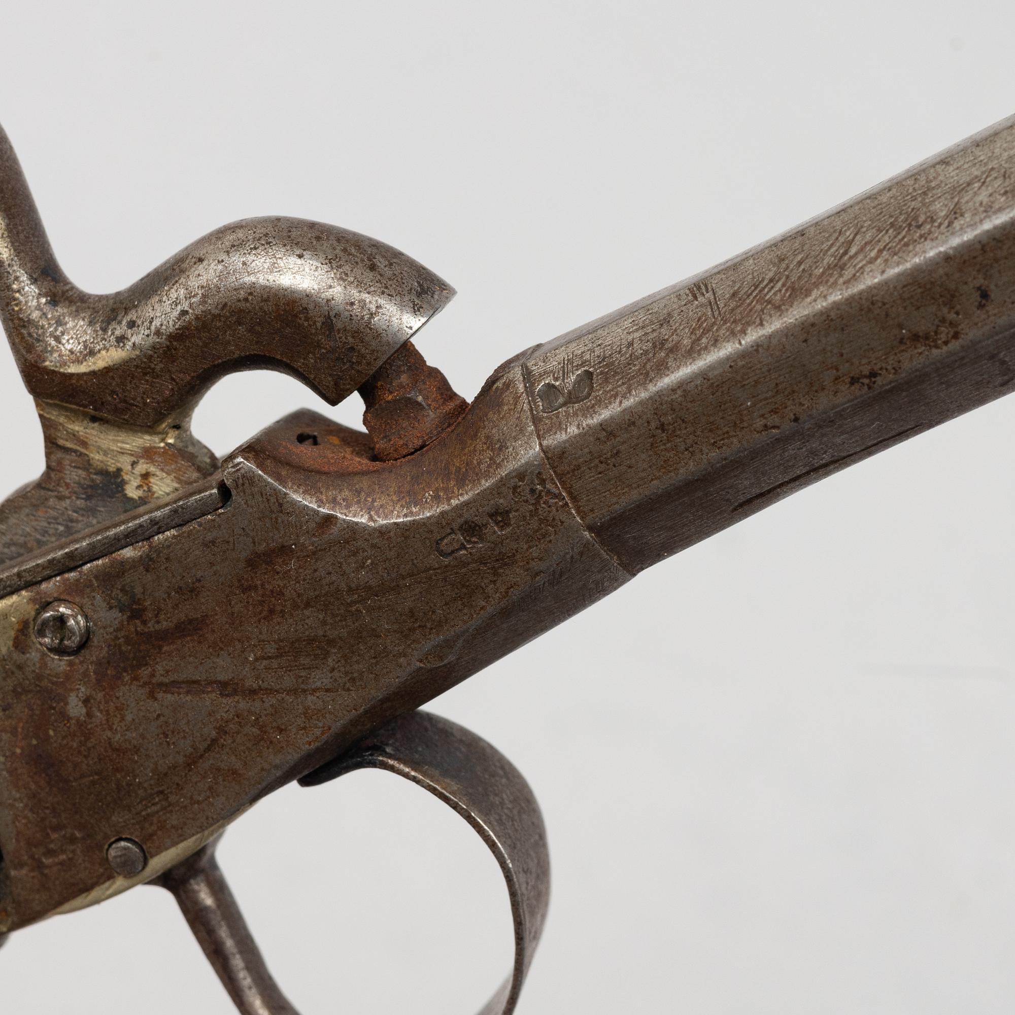 Firing pin pistols, 3 pcs, second half of the 19th century.