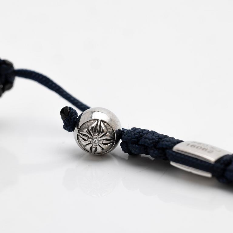 Shamballa armband av 18K guld, safirer och diamanter.