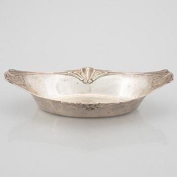 Skål, silver, jugend, Carl Andreas Kjernås, Göteborg 1918.