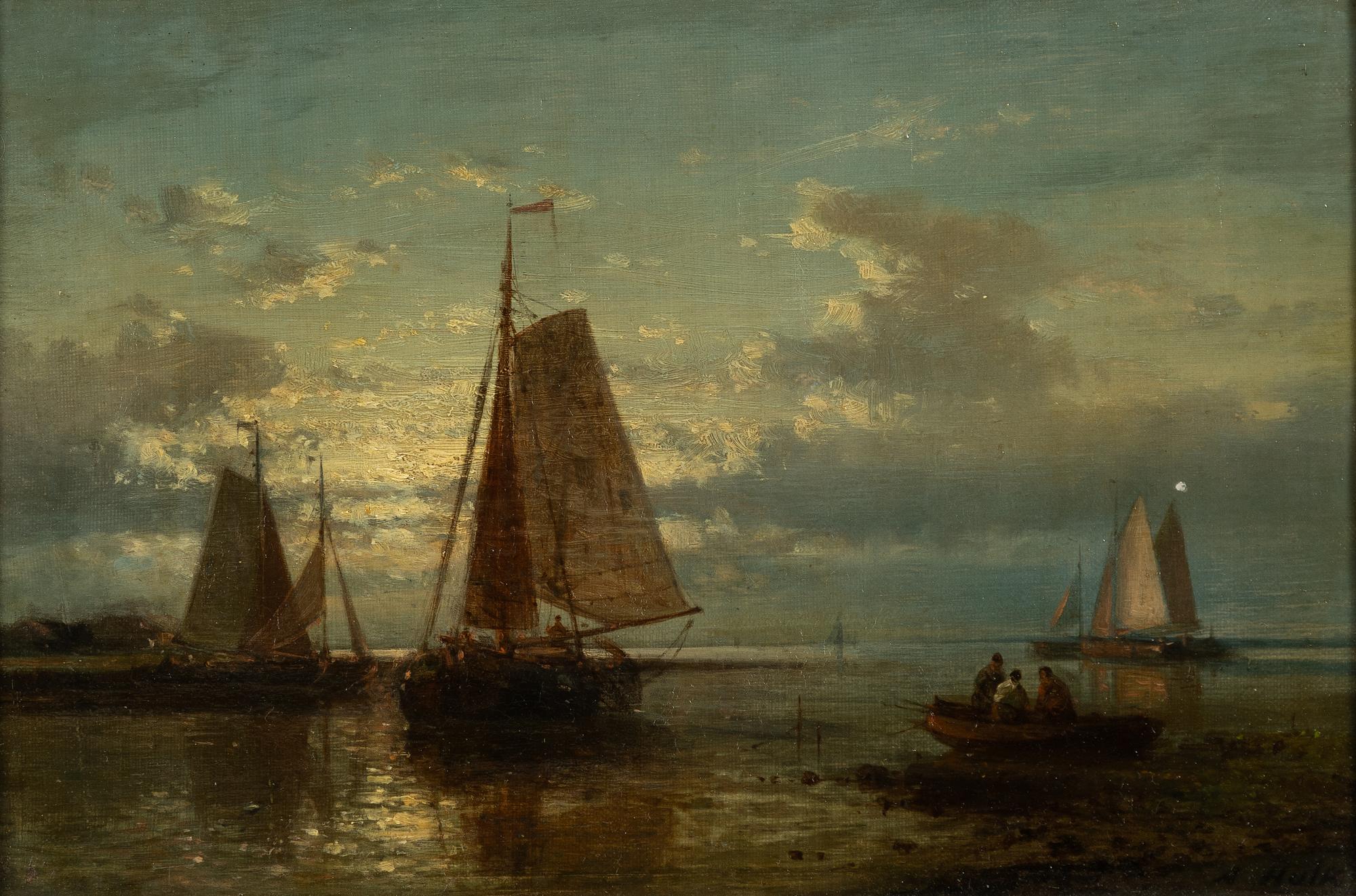 Abraham I Hulk, tillskriven,  Segelbåtar.
