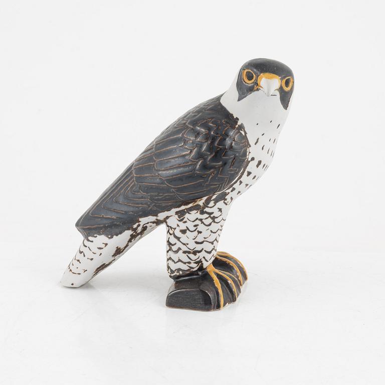 Lisa Larson, a stoneware figurine of a peregrine falcon, for Nordiska Kompaniet in cooperation with WWF, Gustavsberg.