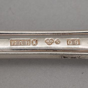 C.G.Hallberg och GAB,
bestickuppsättning, 115 delar, silver, modell "Prins Albert".