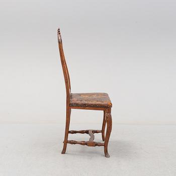 A northern european chair, Louis XV, second half of the 18th century.