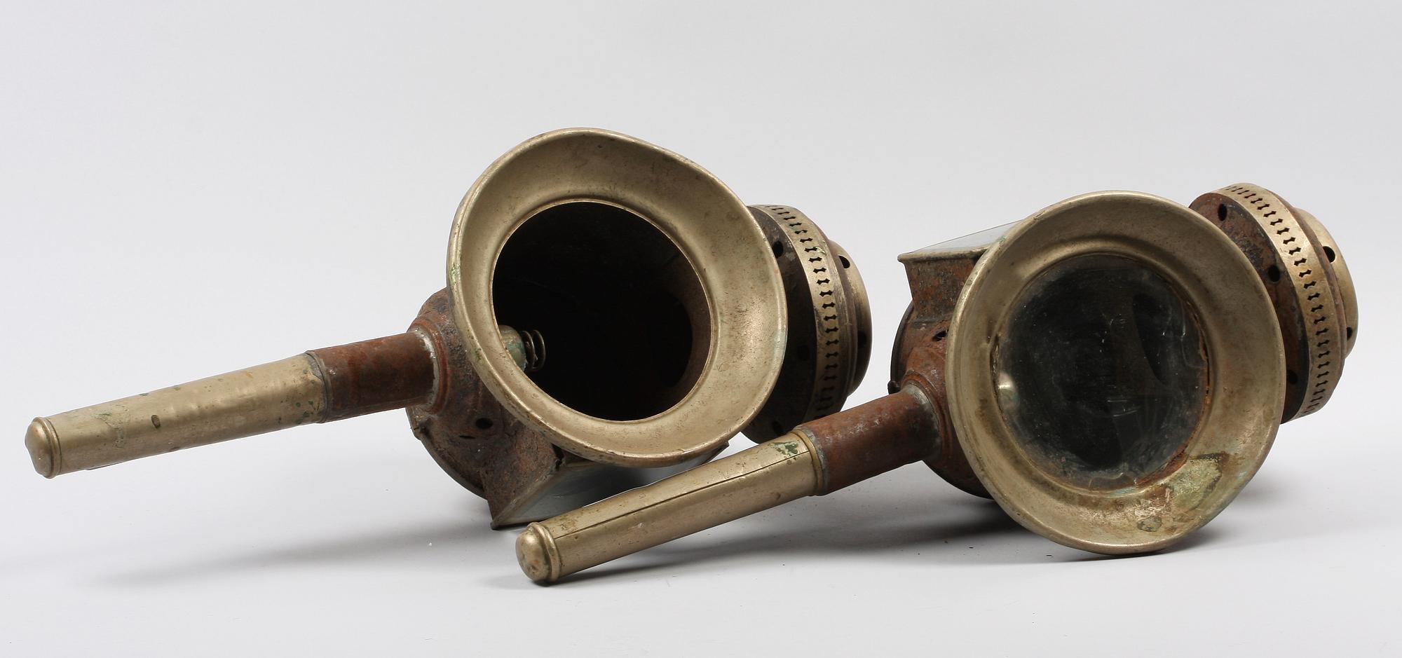 VAGNSLYKTOR, ett par, metall, 1800-tal.