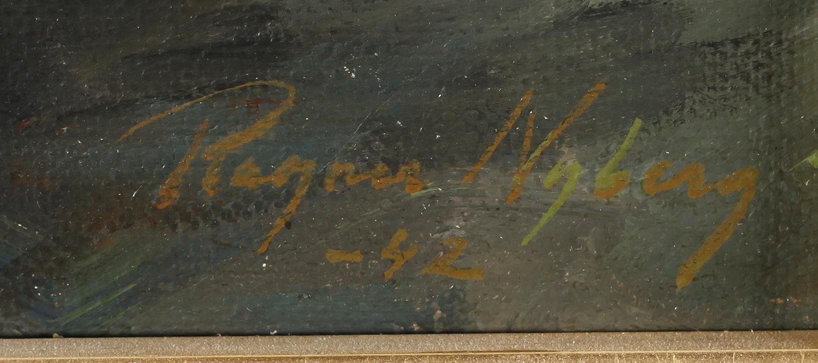 RAGNAR NYBERG, olja på duk, signerad och daterad -42.