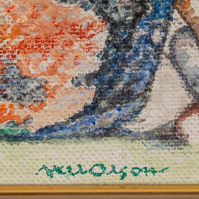 AXEL OLSON, oil on canvas, signed.
