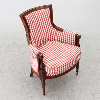 A Louis XVI armchair, France, late 18th century.