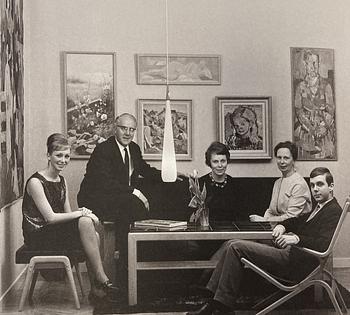 Bertil Fridhagen, fåtölj, "Limento", modell "5-168", Svenska Möbelfabrikerna, Bodafors, 1961.