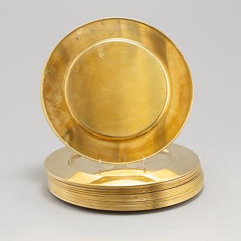 KUVERTTALLRIKAR 18 st, mässing, Stelton, Danmark, 1900-talets andra hälft.