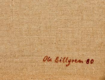 OLA BILLGREN, olja på duk, a tergo sign o dat -80.
