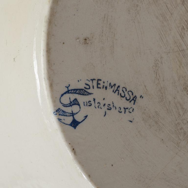 A set of four 20th century blue and white jars by Rörstrand.