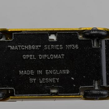 LESNEY MATCHBOX SERIES, 4 st, bland annat Austin A50 RW 36A-1.