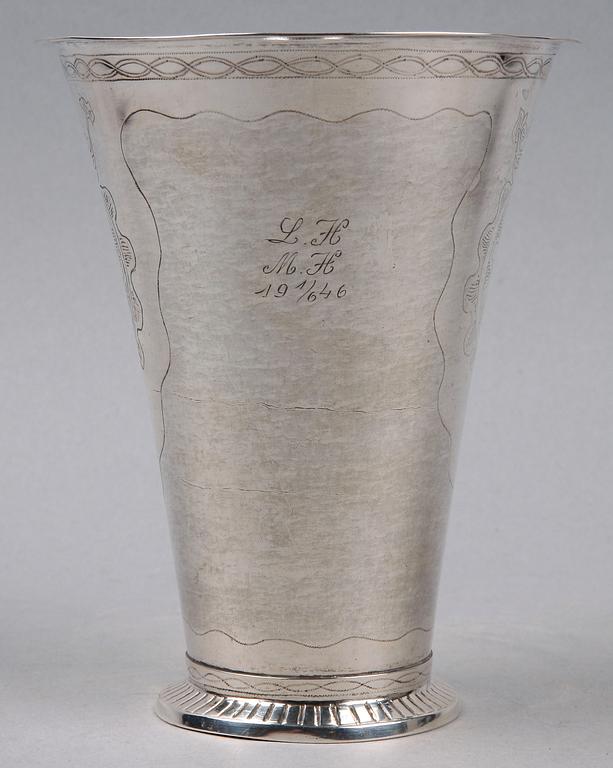 BÄGARE, silver, Nils Ramberg Lund 1818.