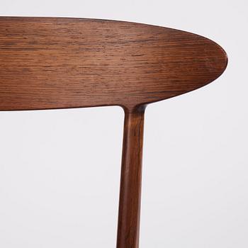 Kurt Østervig, 10 (6+4) rosewood chairs, model “Skagen” no. 27,  Brande Møbelindustri, Denmark 1950-60's.