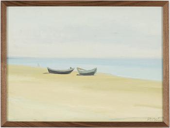 Vera Frisén, Boats by the Sea.