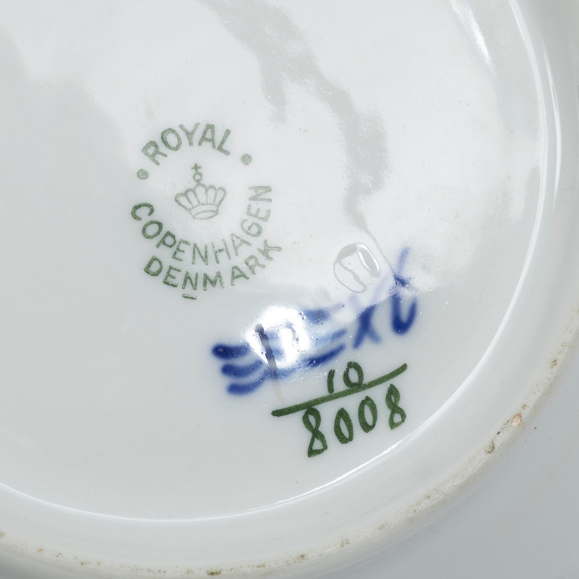 Royal Copenhagen, a 14-piece 'Blue Flower' tea service, Denmark.