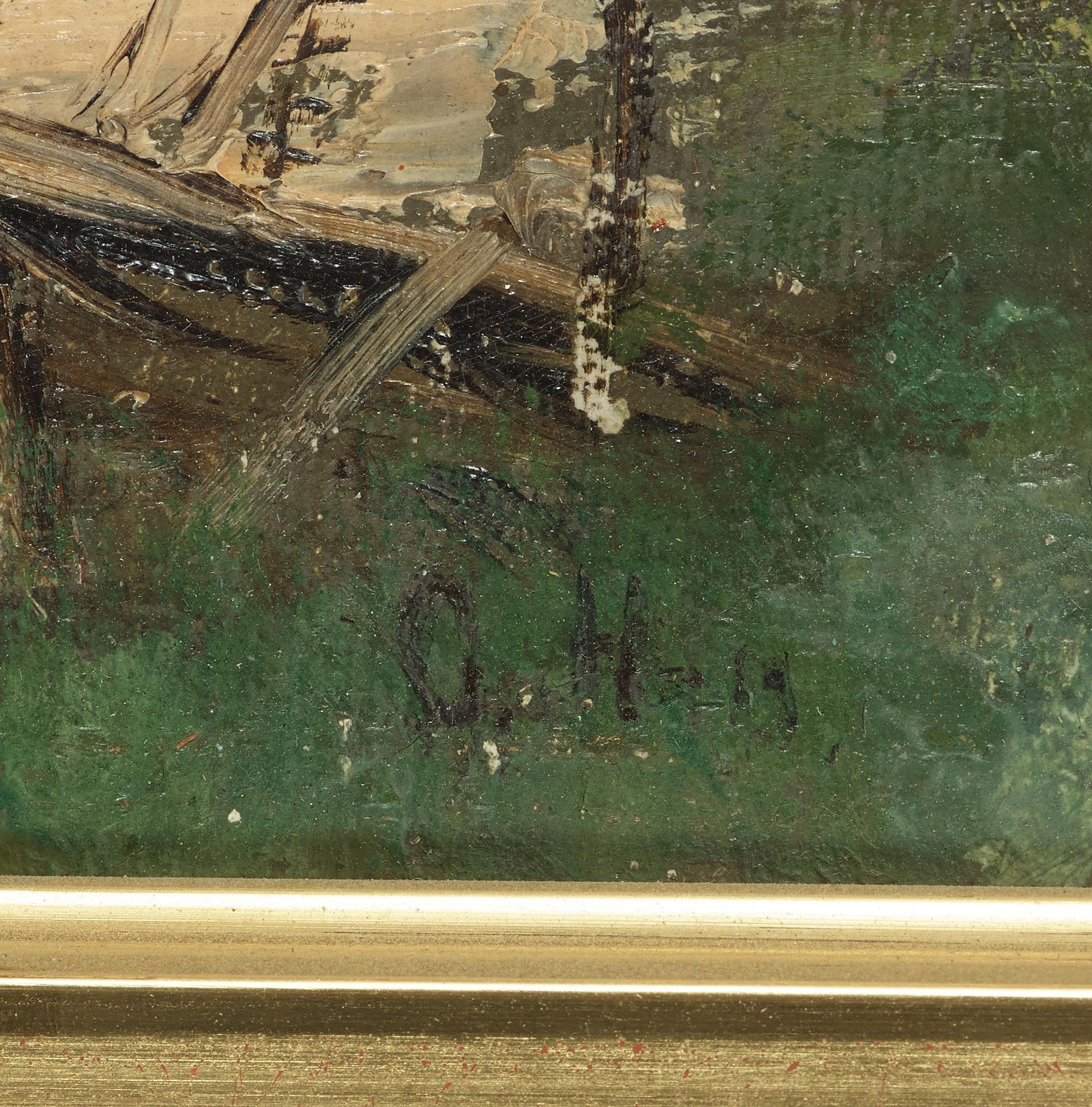 OLOF HERMELIN, oil on relined canvas, signed O. H-n. and O. Hermelin on the stretcher.