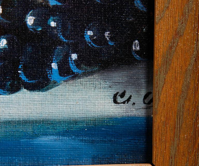 OKÄND KONSTNÄR, olja på duk, monogramsign. C.G.