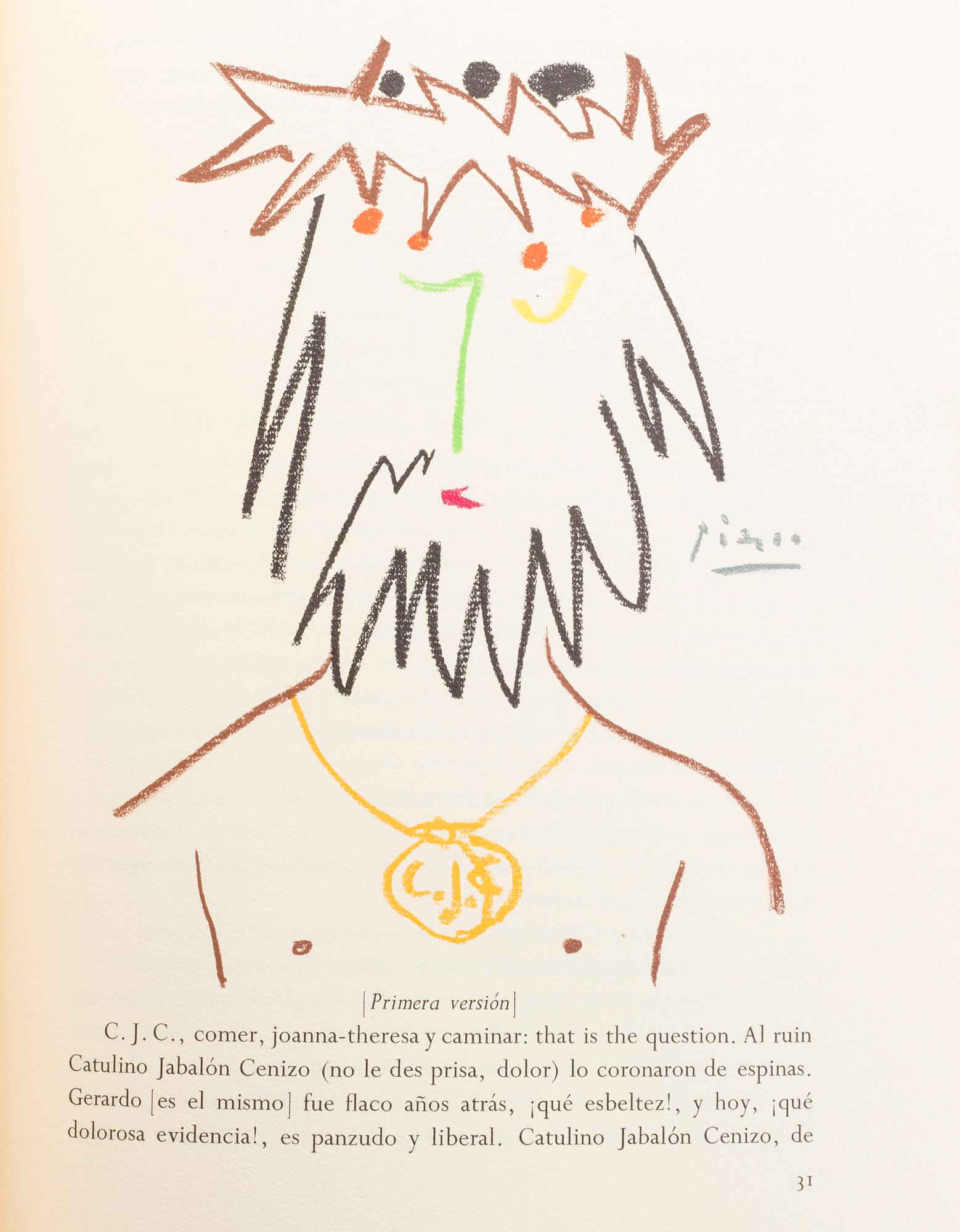 BOK, "Gavilla de fabulas sin amor" Camilo Jose Cela, Illustrerad av Picasso.