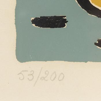 Fernand Léger, efter, färgserigrafi, signerad i trycket och numrerad  53/200.