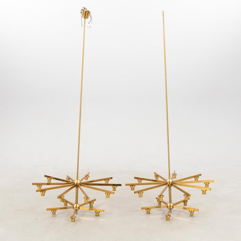 Holger Johansson, a pair of ceiling lamps for Westal, 1960s/70s.