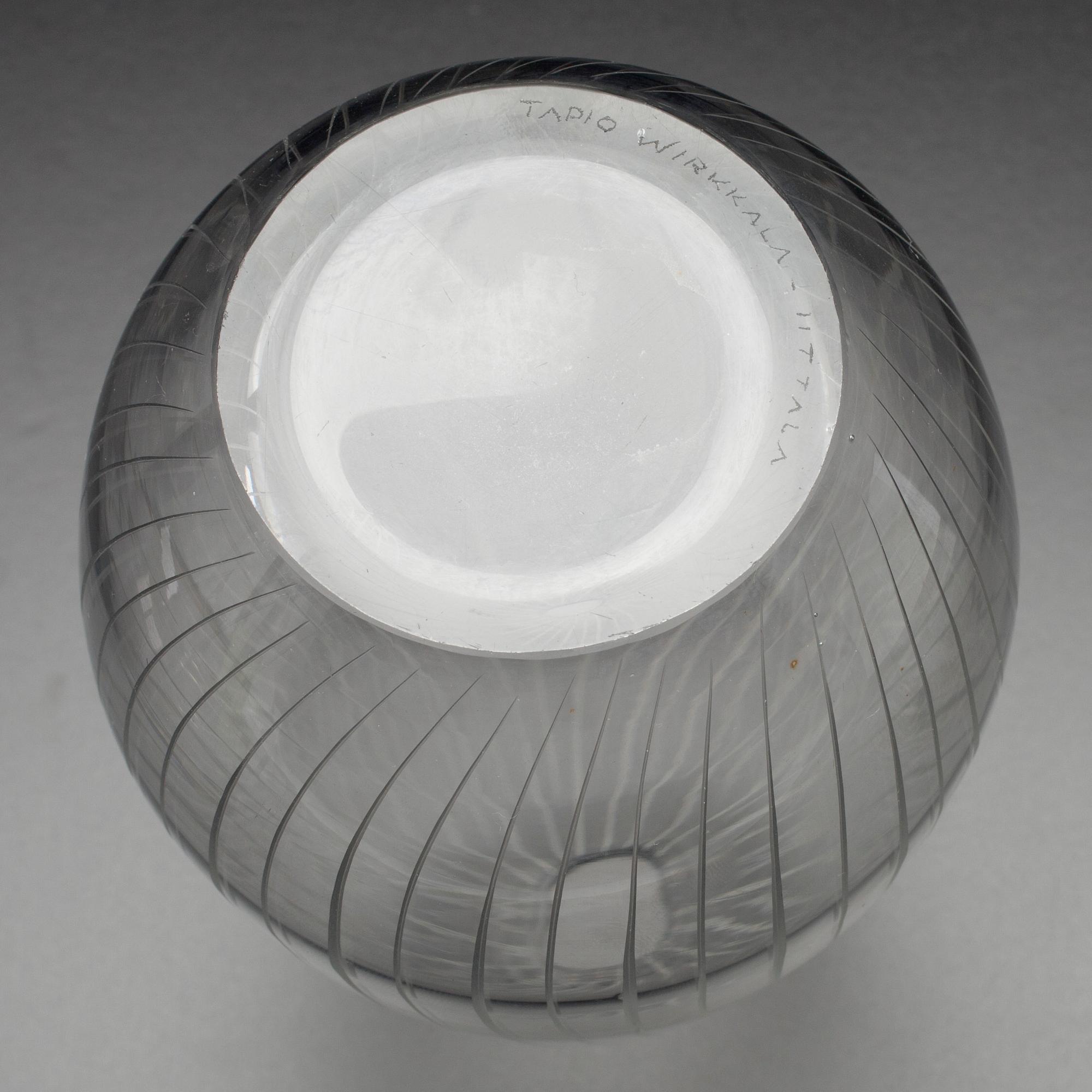 KONSTGLAS, signerad Tapio Wirkkala, Iittala.