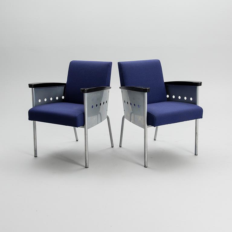 A pair of 1990s 'Zil' armchairs for Inno, Finland.