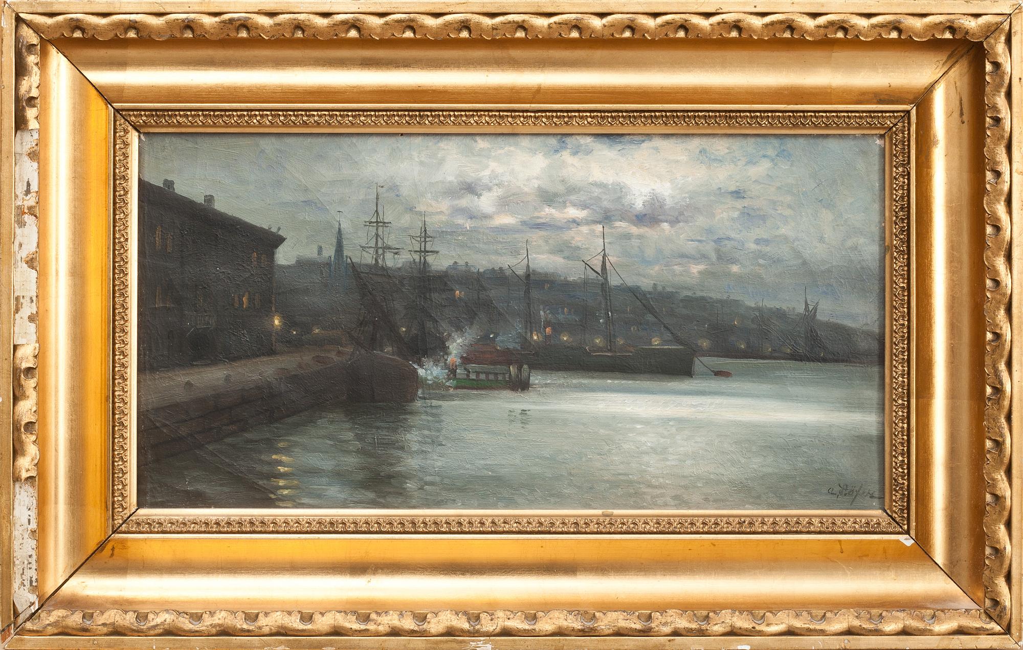 ADOLF SÄFVE, olja på duk, signerad.
