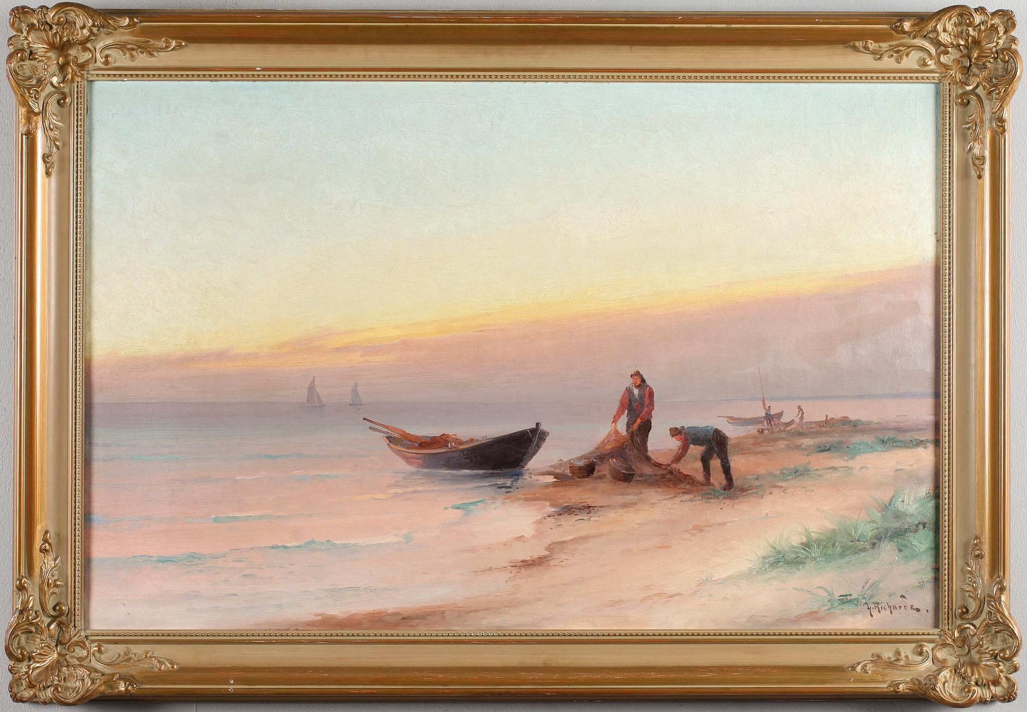 LUDVIG RICHARDE, olja på duk, signerad.