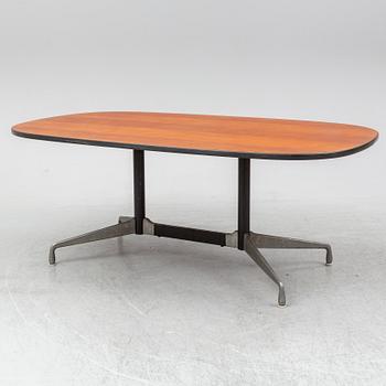 CHARLES AND RAY EAMES, a mahogany veneered table, Herman Miller.