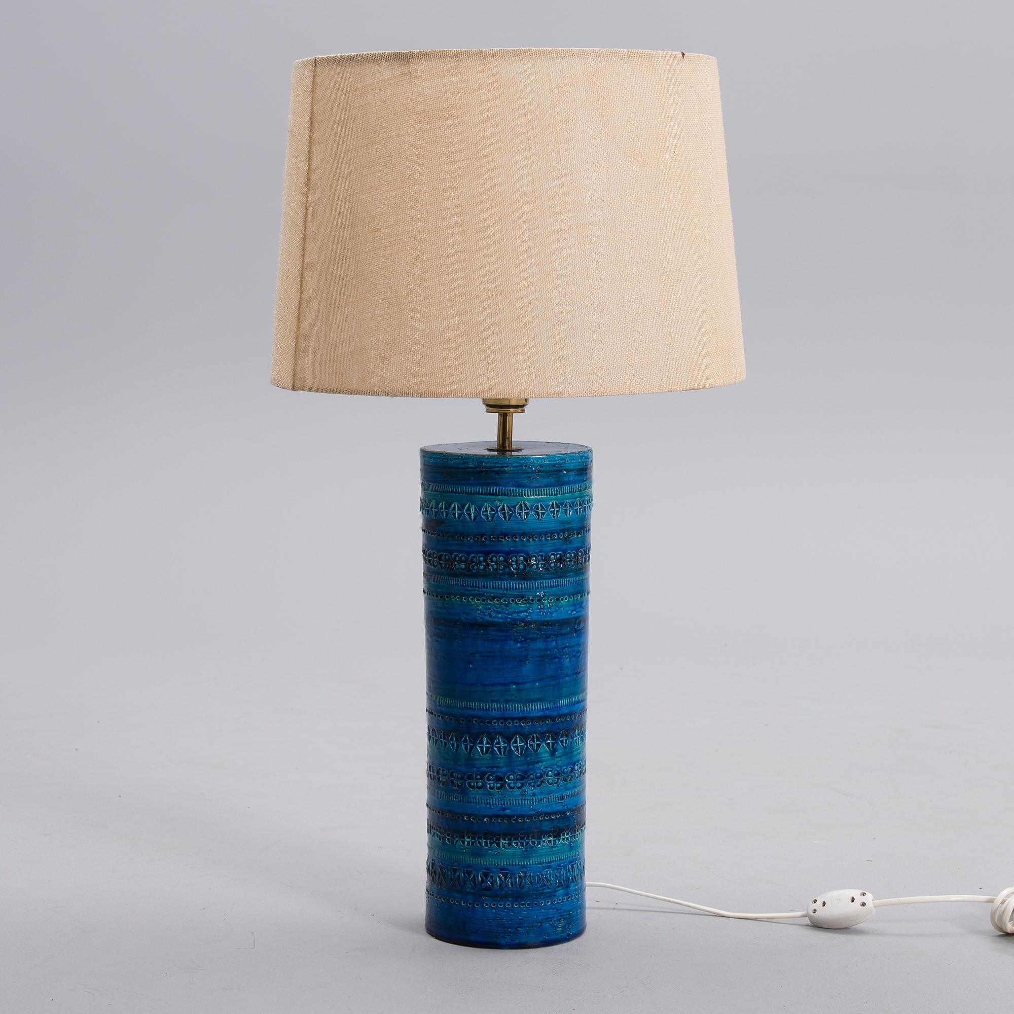 BORDSLAMPA, keramik, Aldo Londi för Bitossi, Italien 1960-tal.