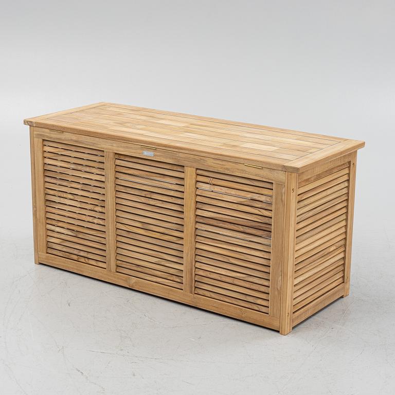 A 'Papaya' teak storage box, Brafab, 21st century.