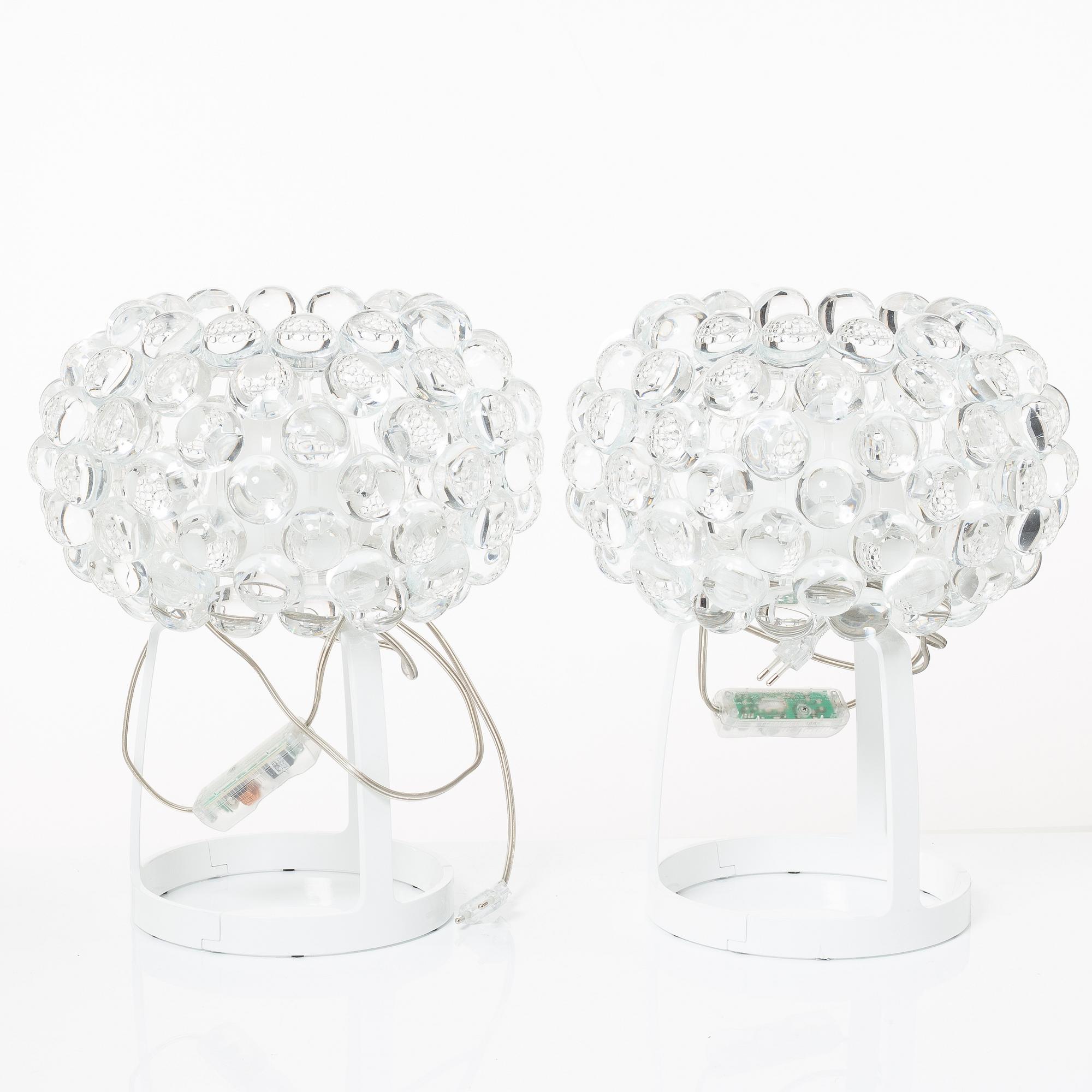 Patricia Urquiola & Eliana Gerotto, bordslampor, ett par, "Caboche Piccola", Foscarini, Italien, efter 2005.