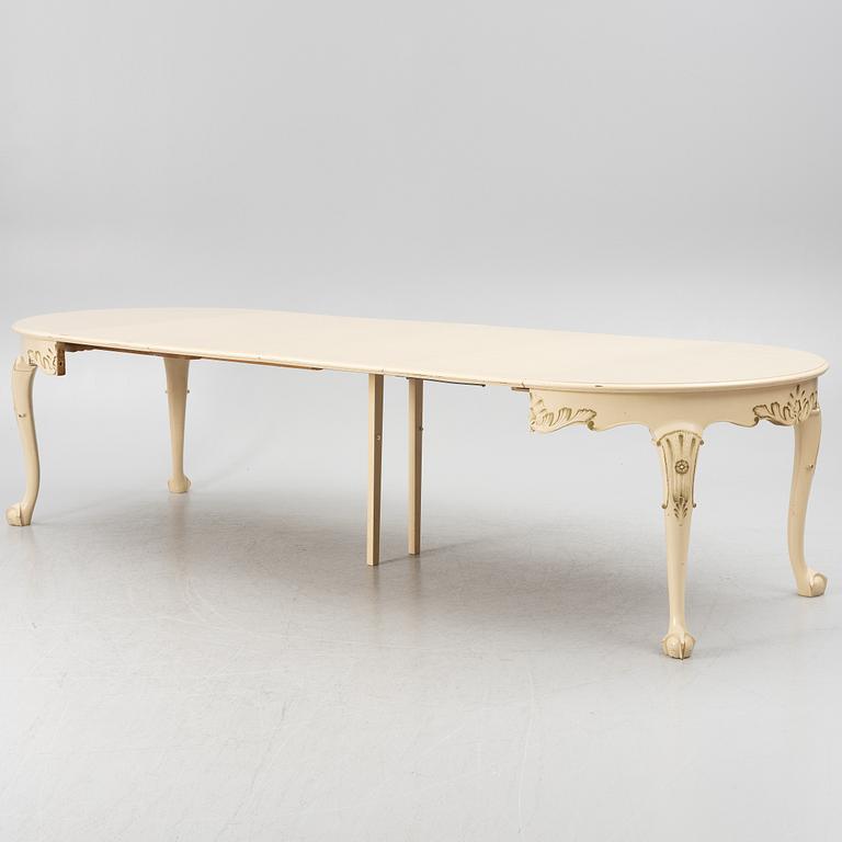 Matbord, rokokostil, 1900-talets mitt.