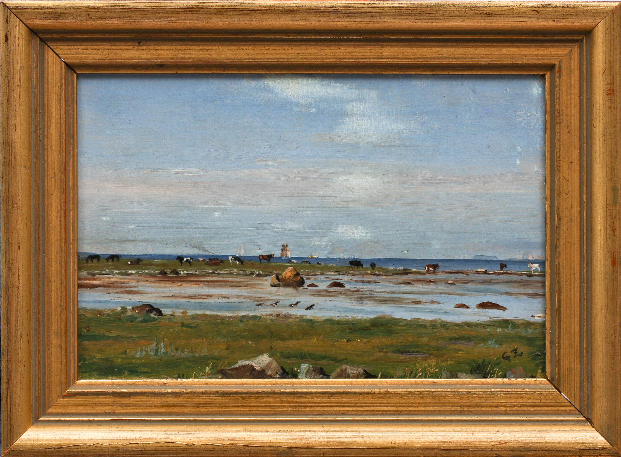 GOTTFRID ZIELFELDT, oljor på pannå, ett par, sign.