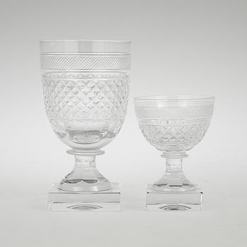 VIN-/ÖLGLAS 6 ST OCH SHERRYGLAS 5 st, "Kent", Elis Bergh, Kosta.