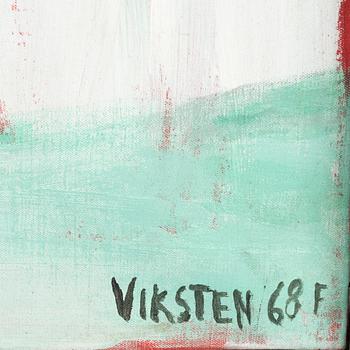 Hans Viksten, oil on canvas, signed and dated -68 F (Fågelbro).