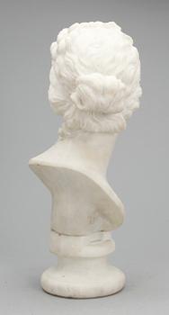 SKULPTUR, marmor, troligen 1800-talets slut.