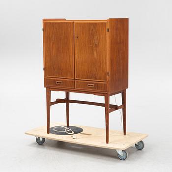 A Swedish Modern mahogany veneered bar cabinet, 1950's.