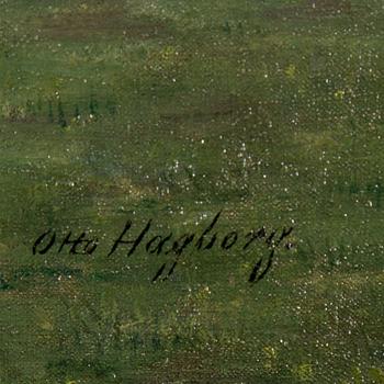 OTTO HAGBORG, oil on canvas, signed Otto Hagborg.