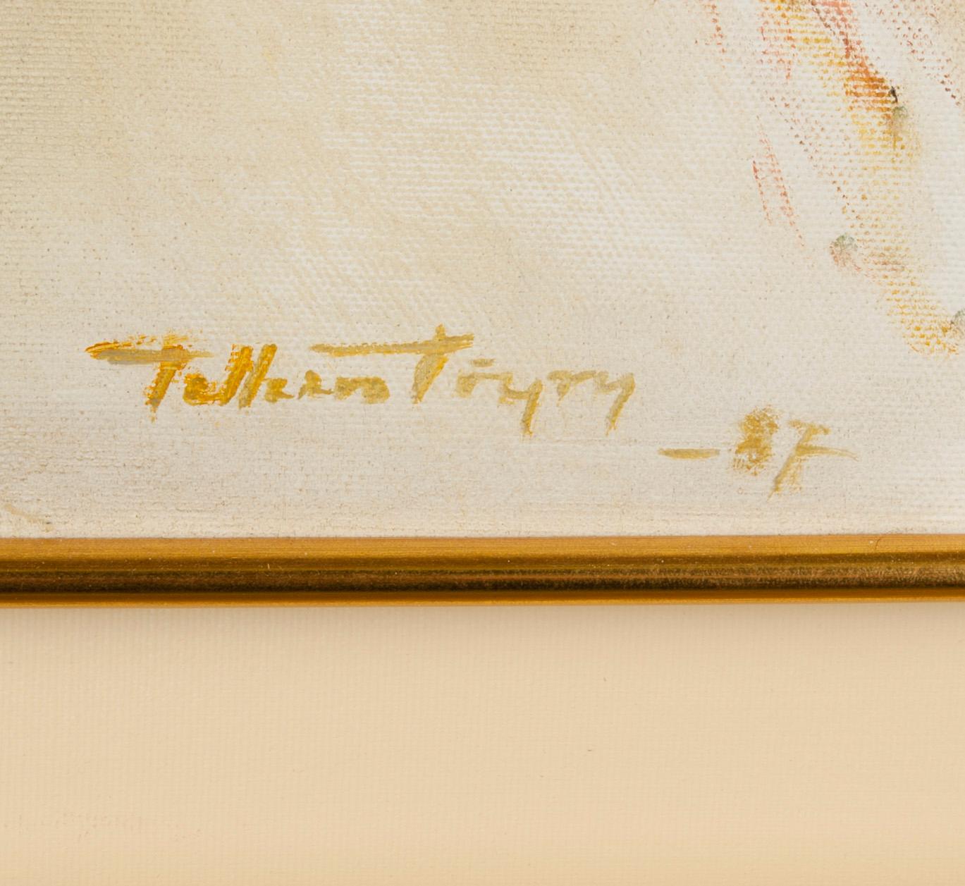 TELLERVO TÖYRY, olja på duk uppfodrad på pannå, signerad och daterad -87.
