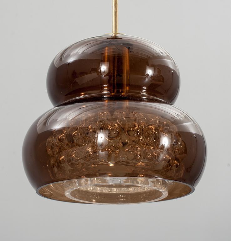 TAKLAMPA, "Bubblan", Carl Fagerlund, Orrefors, 1960-70-tal.